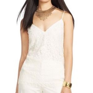 Lauren by Ralph Lauren lace Vneck tank